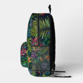 Tropische Dschungel-Blume Bedruckter Rucksack (Rechts)