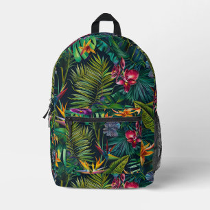 Tropische Dschungel-Blume Bedruckter Rucksack