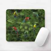 Tropische Dschungel-Papageien KRW Mousepad (Mit Mouse)
