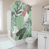 Tropische Dschungel-Pflanze, blumenhawaiianische T Duschvorhang (Beispiel)