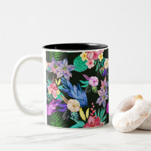Tropische Dschungel-Pflanze Zweifarbige Tasse