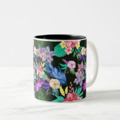 Tropische Dschungel-Pflanze Zweifarbige Tasse (VorderseiteRechts)