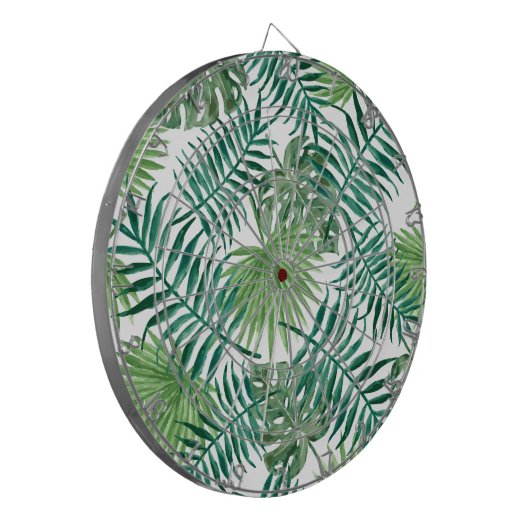 Tropische DschungelBlätter Dartscheibe (Vorderseite Links)