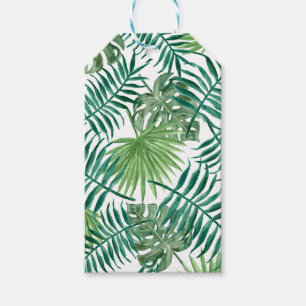 Tropische DschungelBlätter Geschenkanhänger