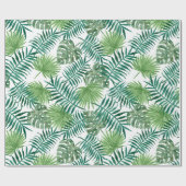 Tropische DschungelBlätter Geschenkpapier (Flach)