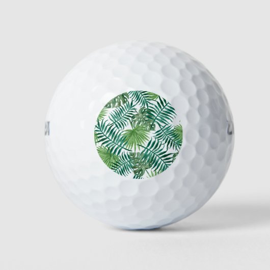 Tropische DschungelBlätter Golfball (Vorderseite)