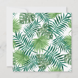 Tropische DschungelBlätter Karte