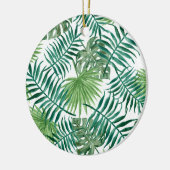 Tropische DschungelBlätter Keramik Ornament (Links)