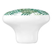 Tropische DschungelBlätter Keramikknauf (Seitenansicht)