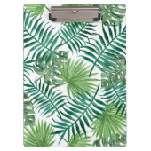 Tropische DschungelBlätter Klemmbrett (Vorderseite)