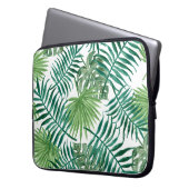 Tropische DschungelBlätter Laptopschutzhülle (Vorderseite Links)
