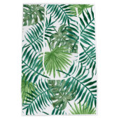 Tropische DschungelBlätter Mittlere Geschenktüte (Rückseite)