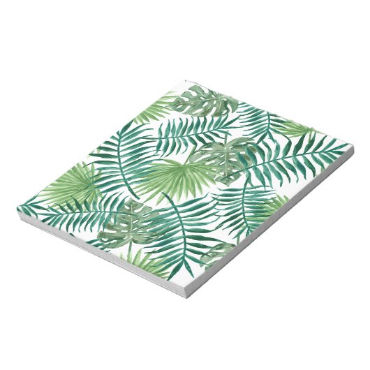 Tropische DschungelBlätter Notizblock (Rotiert)