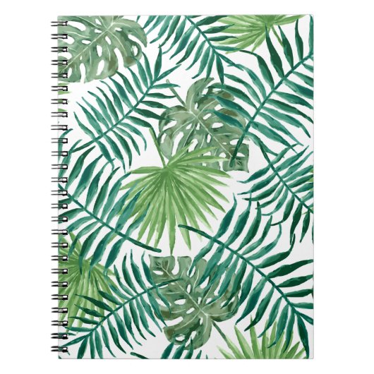 Tropische DschungelBlätter Notizblock (Vorderseite)