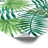 Tropische DschungelBlätter Poster (Ecke)
