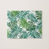 Tropische DschungelBlätter Puzzle (Horizontal)