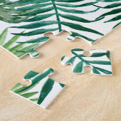 Tropische DschungelBlätter Puzzle (Seite)