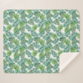 Tropische DschungelBlätter Sherpadecke (Vorderseite (Horizontal))