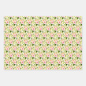 Tropische Dschungelblumen Geschenkpapier Set (Vorderseite)