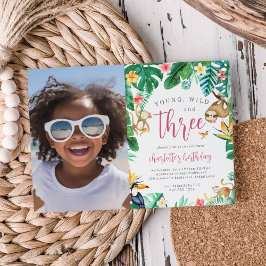 Tropische Dschungeltiere Tiere Kindergeburtstag Fo Einladung