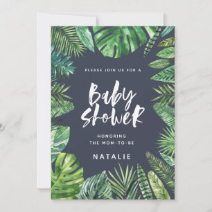 Tropische Dusche aus Palmblättern & Drehbuch Save The Date