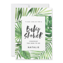 Tropische Dusche aus Palmblättern und Drehbuch