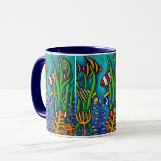 Tropische Edelsteine Tasse (Vorderseite Links)
