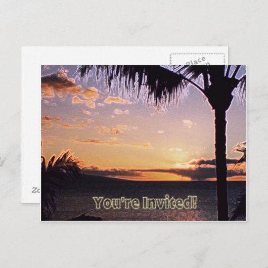 Tropische Einladung (Vorne/Hinten)