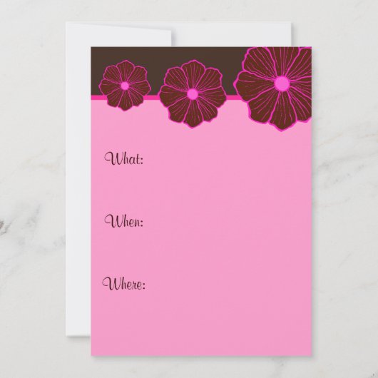 Tropische Einladung (Rückseite)