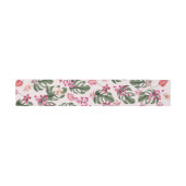 Tropische Einladung Bauchband Einladungsbanderole (Flach)