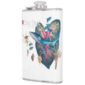 Tropische Einladung Flachmann (Links)