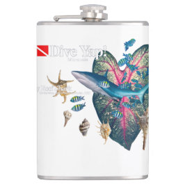 Tropische Einladung Flachmann