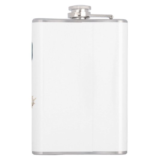 Tropische Einladung Flachmann (Rückseite)