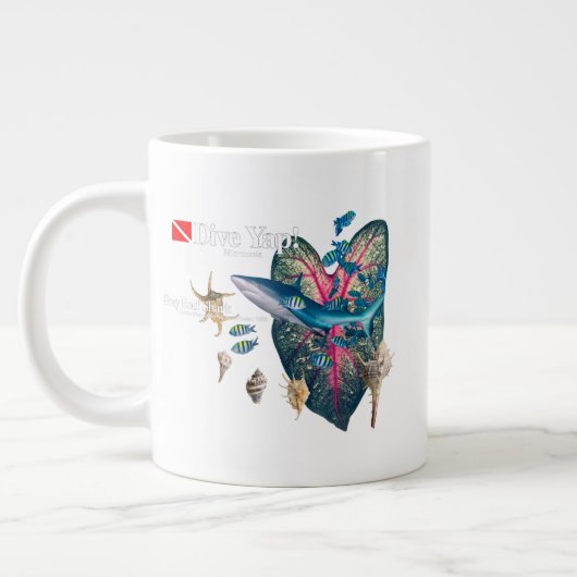 Tropische Einladung Jumbo-Tasse (Links)