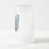 Tropische Einladung Mattglas Bierglas (Mittel)