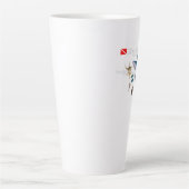 Tropische Einladung Milchtasse (Vorderseite)