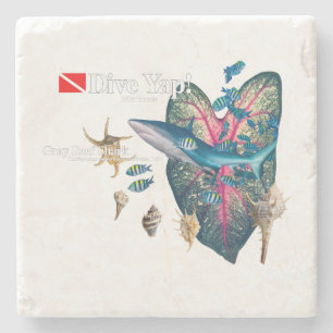 Tropische Einladung Steinuntersetzer