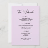 Tropische Einladung zum Geburtstag Wochenende (Rückseite)