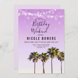 Tropische Einladung zum Geburtstag Wochenende