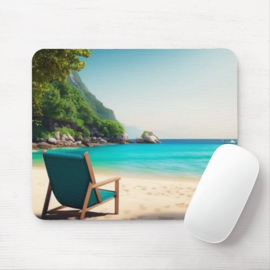 Tropische Einsamkeit Mousepad (Mit Mouse)