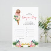 Tropische Eiscreme: Was ist in der Windeltasche? (Stehend Vorderseite)