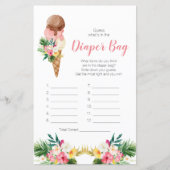 Tropische Eiscreme: Was ist in der Windeltasche? (Vorderseite)