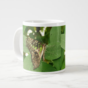Tropische eiternde grüne Schmetterlingsmühle-Tasse Jumbo-Tasse