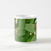 Tropische eiternde grüne Schmetterlingsmühle-Tasse Kaffeetasse (Mittel)