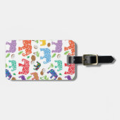 Tropische Elefanten Gepäckanhänger (Vorderseite horizontal)