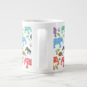 Tropische Elefanten Jumbo-Tasse (Rückseite)