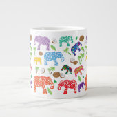 Tropische Elefanten Jumbo-Tasse (Vorderseite)