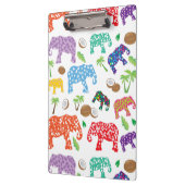 Tropische Elefanten Klemmbrett (Links)