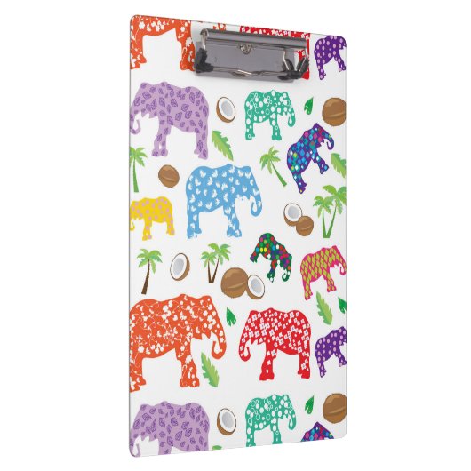 Tropische Elefanten Klemmbrett (Rechts)
