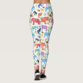 Tropische Elefanten Leggings (Rückseite)